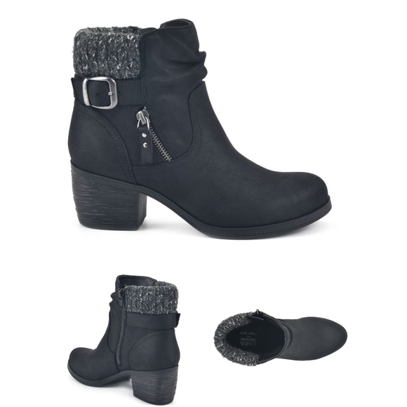 NEW Croft & Barrow Women’s Serenityy Black Block Heel Ankle Boots (Size 11) - Picture 1 of 11
